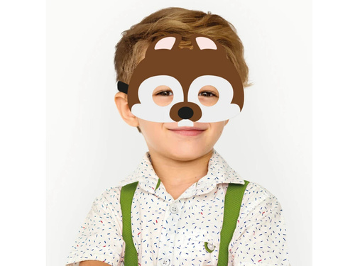 Filc maszk Mókus - 1 db.