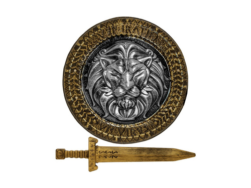 Oroszlánszív készlet - 44 cm-es pajzs és 48 cm-es kard