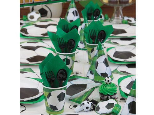 Papírtányérok születésnapra Foci - 23 cm - 8 db.