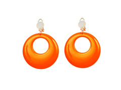 Neon narancssárga fülbevaló