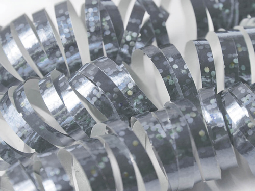 Holografikus szalag - ezüst - 18 db.