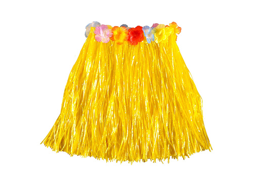 Hawaii rövid szoknya sárga - 45 cm - 1 db.