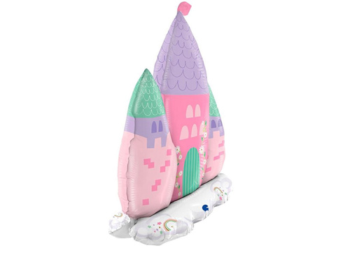 Hercegnő kastély álló fólialufi - 66x74x23 cm - 1 db.