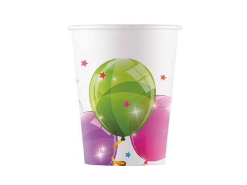 Papírpoharak Fényes lufi - 200 ml - 8 db.