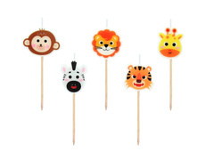 Szafari piknik gyertyák - 5 db.