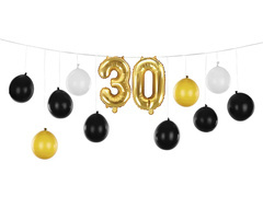 30. születésnapi lufi készlet - 1 készlet