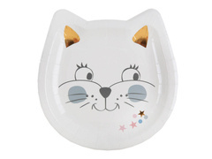 Papírtányérok Cica - 18 cm - 10 db.