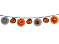 Halloween füzér rozettákkal - 3,6 m.