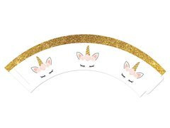 Cupcake cupcakes Gyönyörű egyszarvú - 6 db.