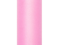 Egyszínű rózsaszín tüll - 30 cm x 9 méter - 1 db.