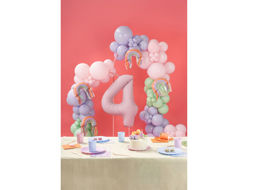 Pasztell szivárványos fólialufi - 38x41 cm - 3 db.