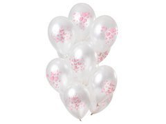 Latex léggömbök nyomtatott Szerelem a levegőben - 30 cm - 12 db.