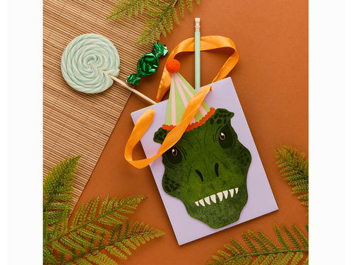 Dinoszauruszok T-Rex papírzacskók - 5 db.