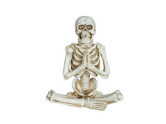 Ülő csontváz dekoráció - 1 db.