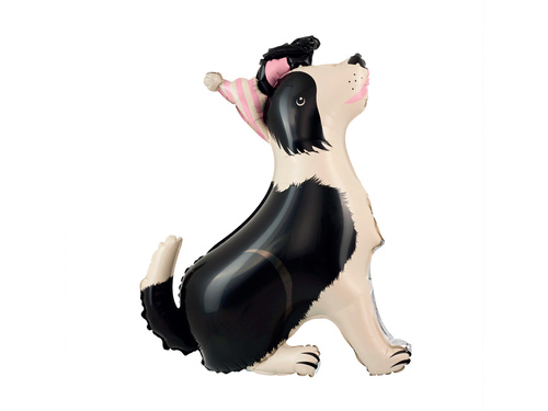Border Collie kutya álló fólialufi - 76x92 cm - 1 db.