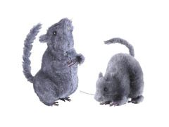 Patkány dekoráció - 14 cm - 1 db.