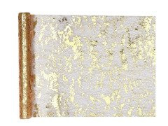 Dekorációs fényes asztali futó - arany - 28 cm x 5 m - 1 db.
