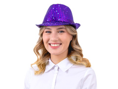 Flitteres kalap lila - 1 db.