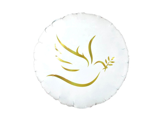 Aranygalamb fólialufi - 46 cm - 1 db.