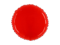 Kerek piros fólialufi - 21" - 1 db.