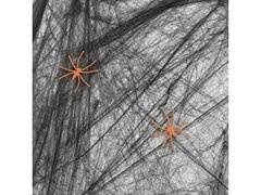 Fekete pókháló pókokkal Halloweenre - 20 g - 1 op.