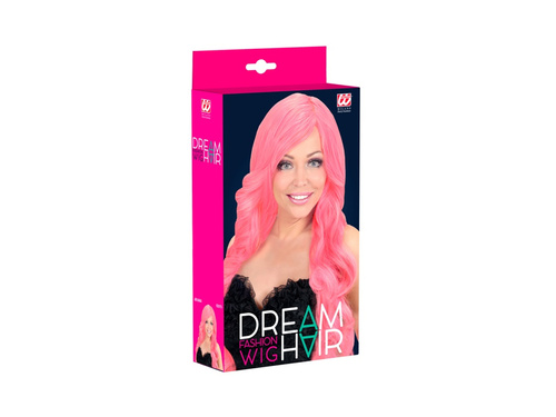 Rózsaszín Dream Hair paróka spirális fürtökkel