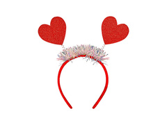 Fejpánt csillogó szívek