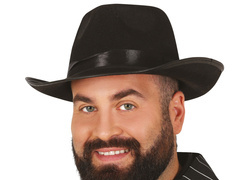 Gengszterkalap fekete csővel - 1 db.