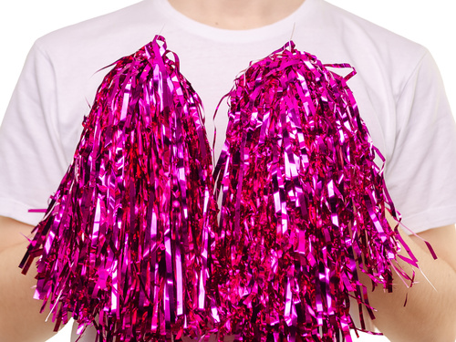 Rózsaszín pomponlány pomponok - 2 db.