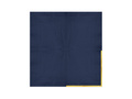 Tengerészkék papírszalvéta arany szegéllyel - 33 cm - 10 db.