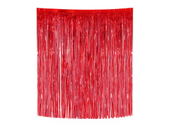 Karácsonyfadísz Angyalhaj piros - 33 x 50 cm - 1 db.