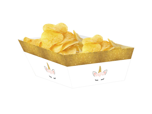 Gyönyörű unikornisos chipsdobozok - 4 db.