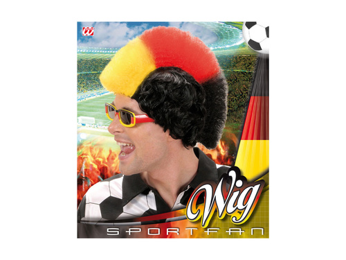 Fekete, piros és sárga legyező paróka - Németország/Belgium