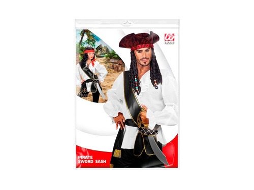 Kalóz bőr kard öv