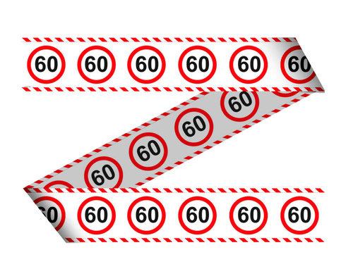 Banner szalag Tiltó tábla 60tka - 15 m - 1 db.