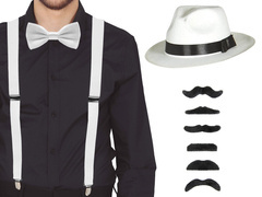 Gengszter fehér szett - 1 szett.