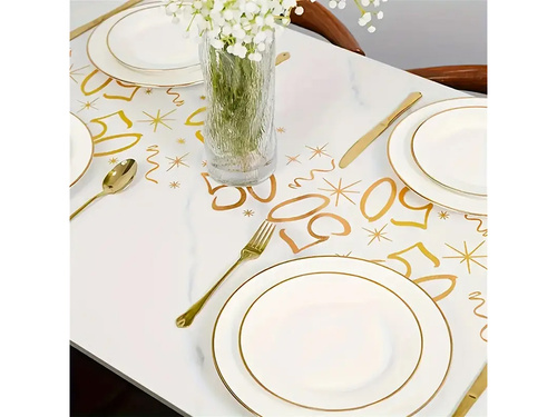 Nyomtatott asztali futó dekoráció 50. születésnapra - 28 cm x 5 m - 1 db.