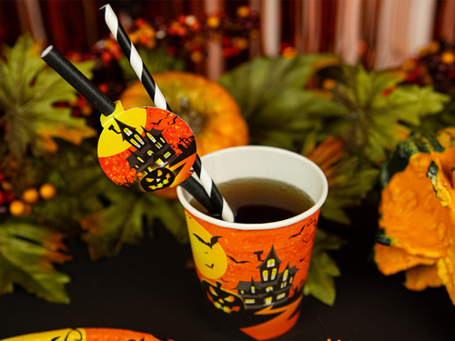 Halloween kísértetház papírpoharak - 250 ml - 6 db.