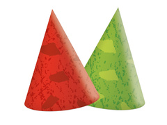 Dino születésnapi sapkák - 6 db.