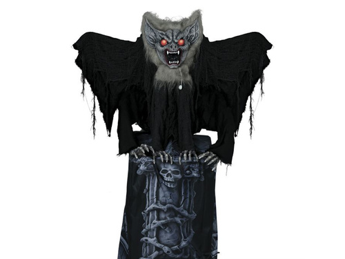 Sírkő ijesztő denevérrel - 1 db.