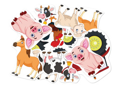 Kétoldalas dekoráció Farm - 12 db.