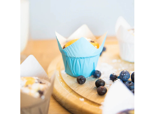 Cupcake liners kék - 20 db.