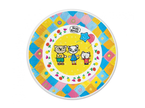 Papírtányérok cica születésnapjára - 18 cm - 6 db.