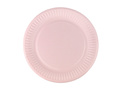 Rózsaszín papírpoharak + tányérok készlet - 24 db.