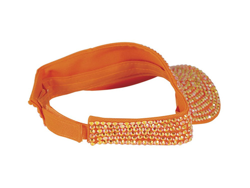 Narancssárga fejpánt cirkonokkal - 1 db.