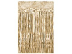 Ajtófüggöny - szatén arany - 2,5 m x 90 cm