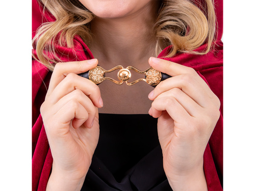 Csuklyás köpeny - bordó - 80 cm