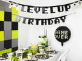 Level up Gamer születésnapi banner - 250 cm - 1 db.