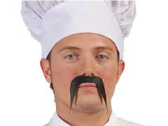 Fekete kínai bajusz - 1 db.