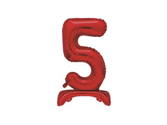 Fólia lufi álló 5 piros - 76 cm - 1db.